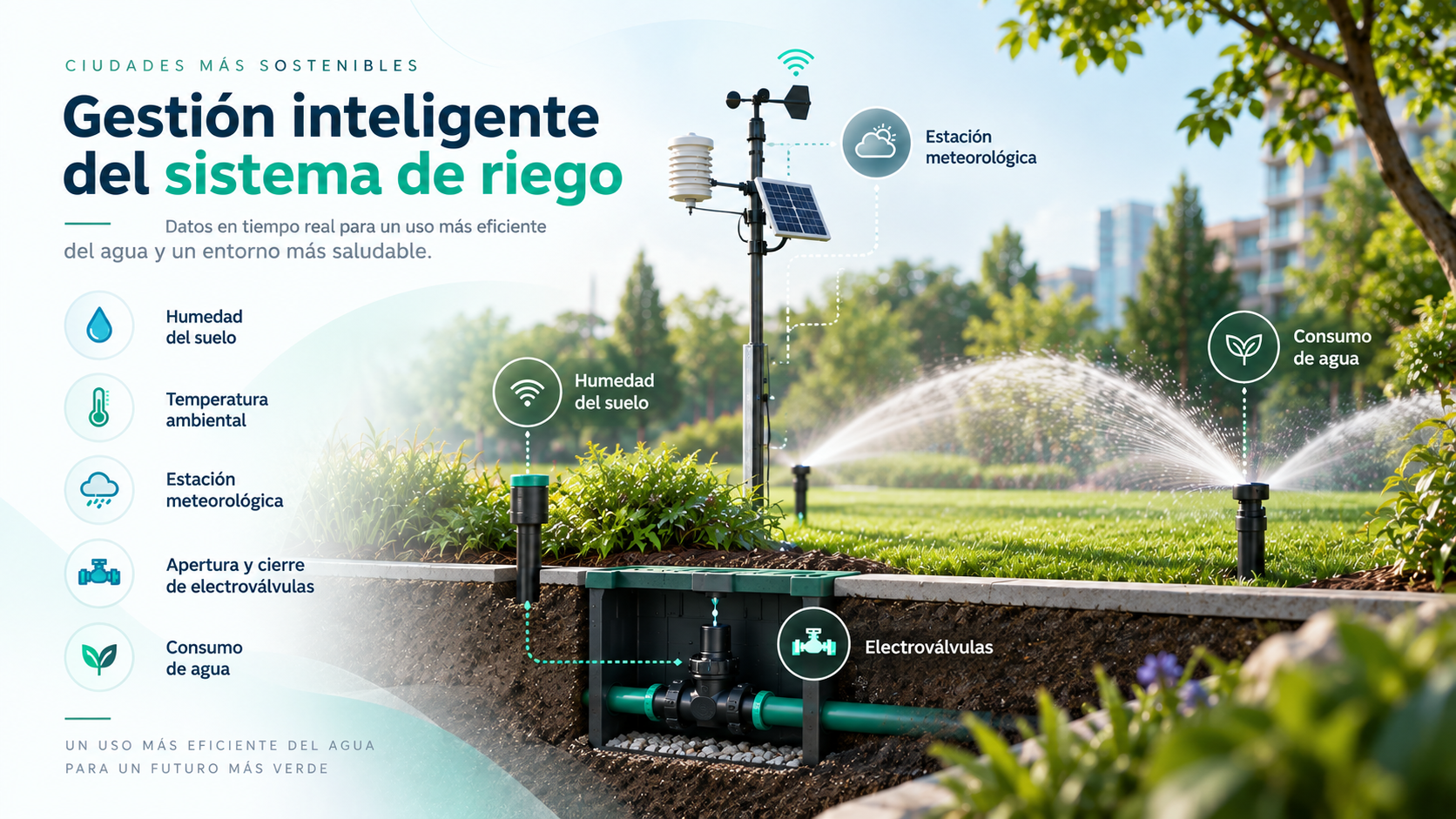 Gestión inteligente del sistema de riego