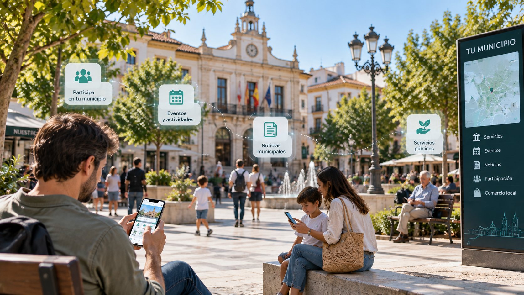 Relación digital entre municipio y ciudadanía